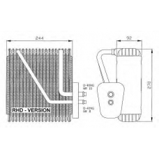 36046 NRF Испаритель, кондиционер
