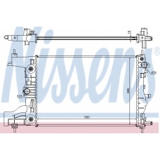 61677 NISSENS Радиатор, охлаждение двигателя
