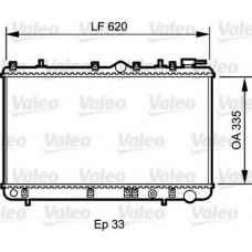 734267 VALEO Радиатор, охлаждение двигателя