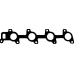 X52440-01 GLASER Прокладка, выпускной коллектор