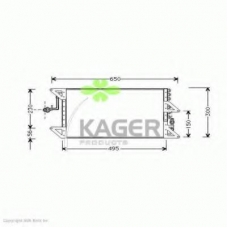 94-6210 KAGER Конденсатор, кондиционер