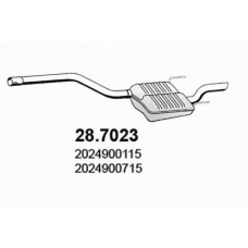 28.7023 ASSO Глушитель выхлопных газов конечный