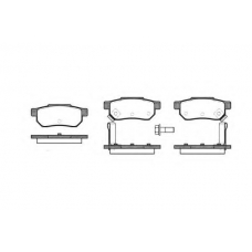 P3333.12 WOKING Комплект тормозных колодок, дисковый тормоз