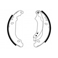 MFR430 MINTEX Комплект тормозных колодок