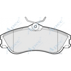 PAD1001 APEC Комплект тормозных колодок, дисковый тормоз
