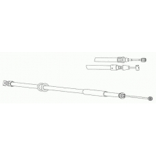 FA02269 CEF Трос, стояночная тормозная система