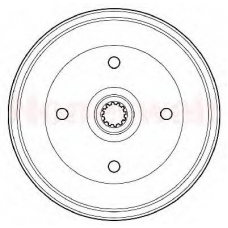 329124B BENDIX Тормозной барабан