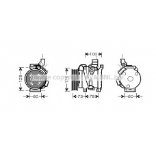 TOK451 Prasco Компрессор, кондиционер