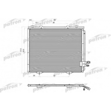 PRS1058 PATRON Конденсатор, кондиционер
