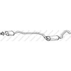 295-889 BOSAL Средний глушитель выхлопных газов