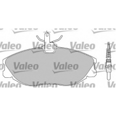 597209 VALEO Комплект тормозных колодок, дисковый тормоз