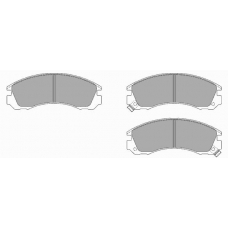 615 SIMER Комплект тормозных колодок, дисковый тормоз
