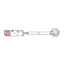 8266 CARRAB BRAKE PARTS Сигнализатор, износ тормозных колодок