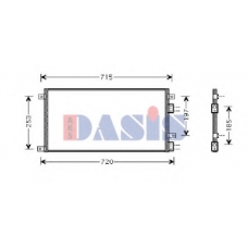 402004N AKS DASIS Конденсатор, кондиционер