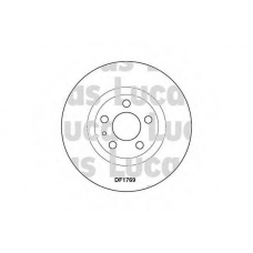 DF1769 TRW Тормозной диск
