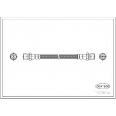 19018710 CORTECO Тормозной шланг