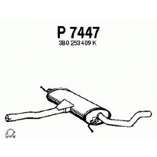 P7447 FENNO Средний глушитель выхлопных газов