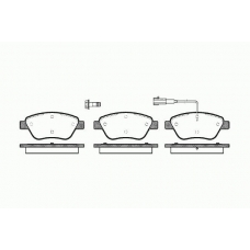 0858 01 KAWE Комплект тормозных колодок, дисковый тормоз