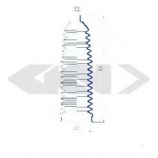 83688 SPIDAN Пыльник, рулевое управление