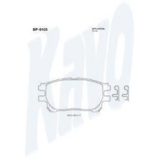 BP-9103 KAVO PARTS Комплект тормозных колодок, дисковый тормоз