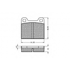 31110 SPIDAN Комплект тормозных колодок, дисковый тормоз
