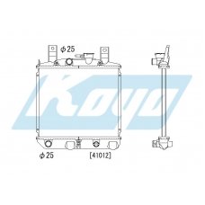 PA070073 KOYO P-tank corrugate-fin ass'y
