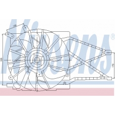 85185 NISSENS Вентилятор, охлаждение двигателя