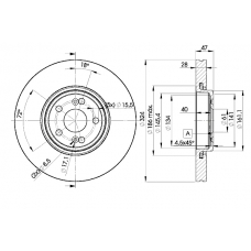 78BD7357 ICER Тормозной диск