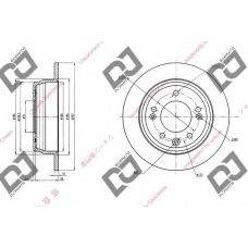 BD1359 DJ PARTS Тормозной диск