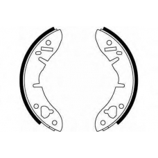 GS6034 TRW Комплект тормозных колодок