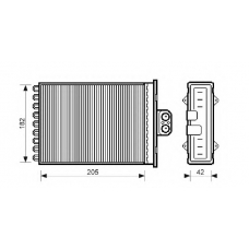 QHR2101 QH Benelux Теплообменник, отопление салона