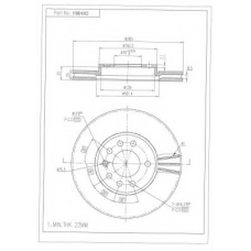 FBD162 FI.BA Тормозной диск