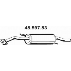 48.597.83 EBERSPACHER Глушитель выхлопных газов конечный
