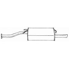 65634 SIGAM Глушитель выхлопных газов конечный