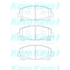 BP-2060 KAVO PARTS Комплект тормозных колодок, дисковый тормоз