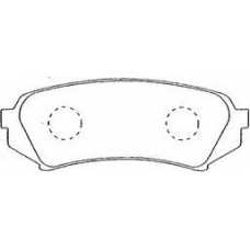 A2N004 AISIN Комплект тормозных колодок, дисковый тормоз