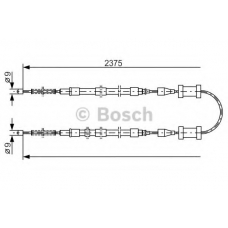 1 987 477 173 BOSCH Трос, стояночная тормозная система