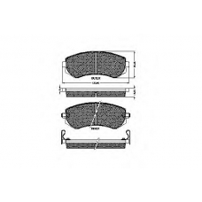 32885 SPIDAN Комплект тормозных колодок, дисковый тормоз