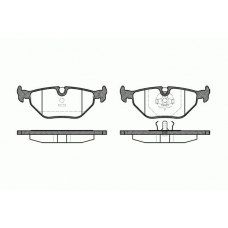 0265.00 REMSA Комплект тормозных колодок, дисковый тормоз