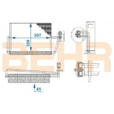 7401198 BEHR Evaporator