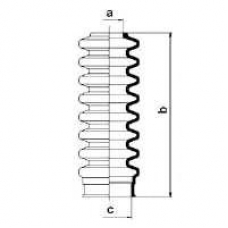 83503 SPIDAN Пыльник, рулевое управление
