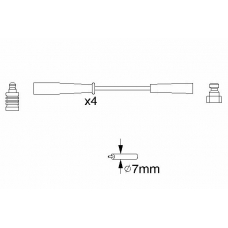0 986 356 817 BOSCH Комплект проводов зажигания