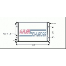 2300901 KUHLER SCHNEIDER Радиатор, охлаждение двигател