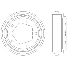 MBD015 MINTEX Тормозной барабан