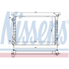 61804 NISSENS Радиатор, охлаждение двигателя