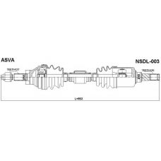 NSDL-003 ASVA Приводной вал