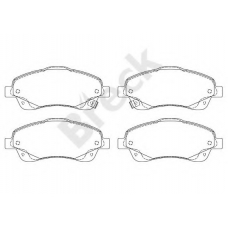 23768 00 701 10 BRECK Комплект тормозных колодок, дисковый тормоз