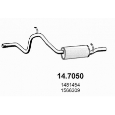 14.7050 ASSO Глушитель выхлопных газов конечный