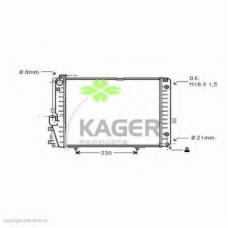 31-0596 KAGER Радиатор, охлаждение двигателя
