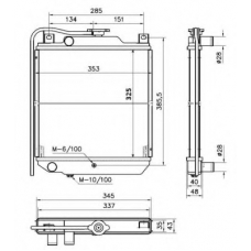 52292 NRF Радиатор, охлаждение двигателя